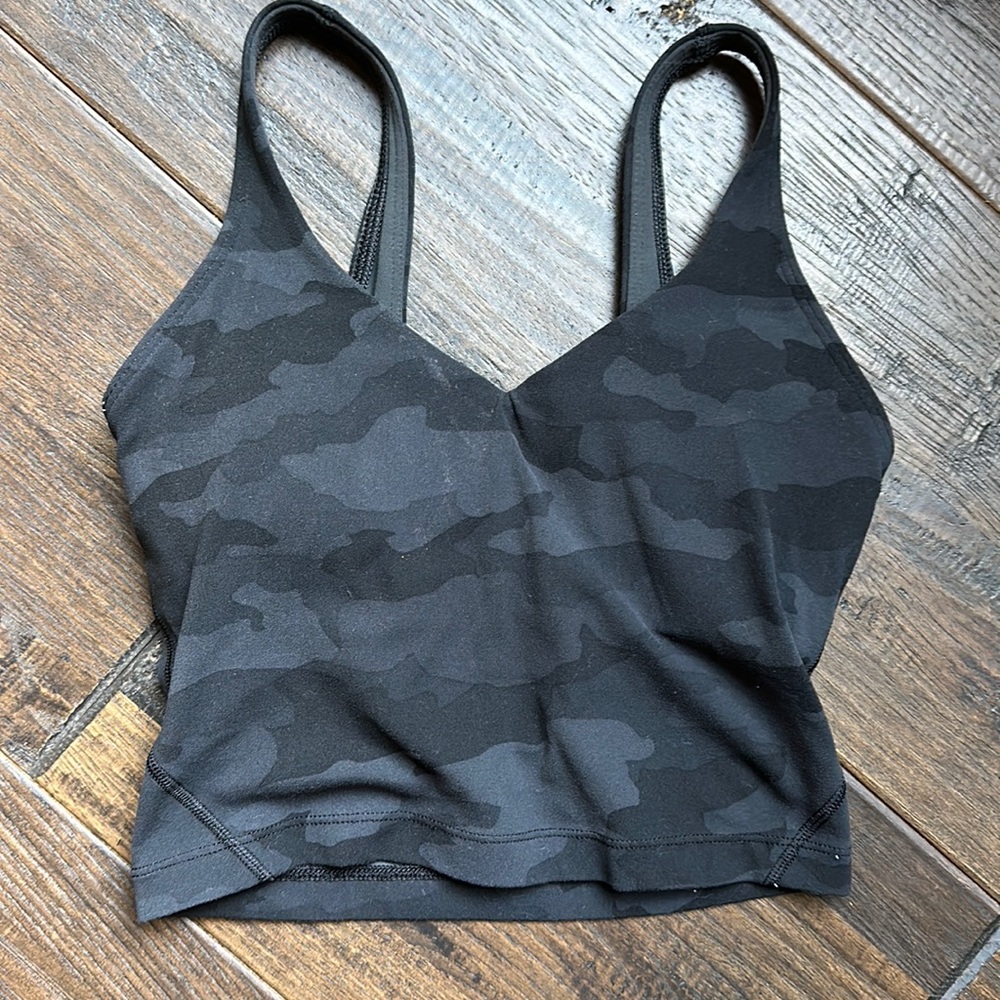 lululemon align tank | size 0 | black camo